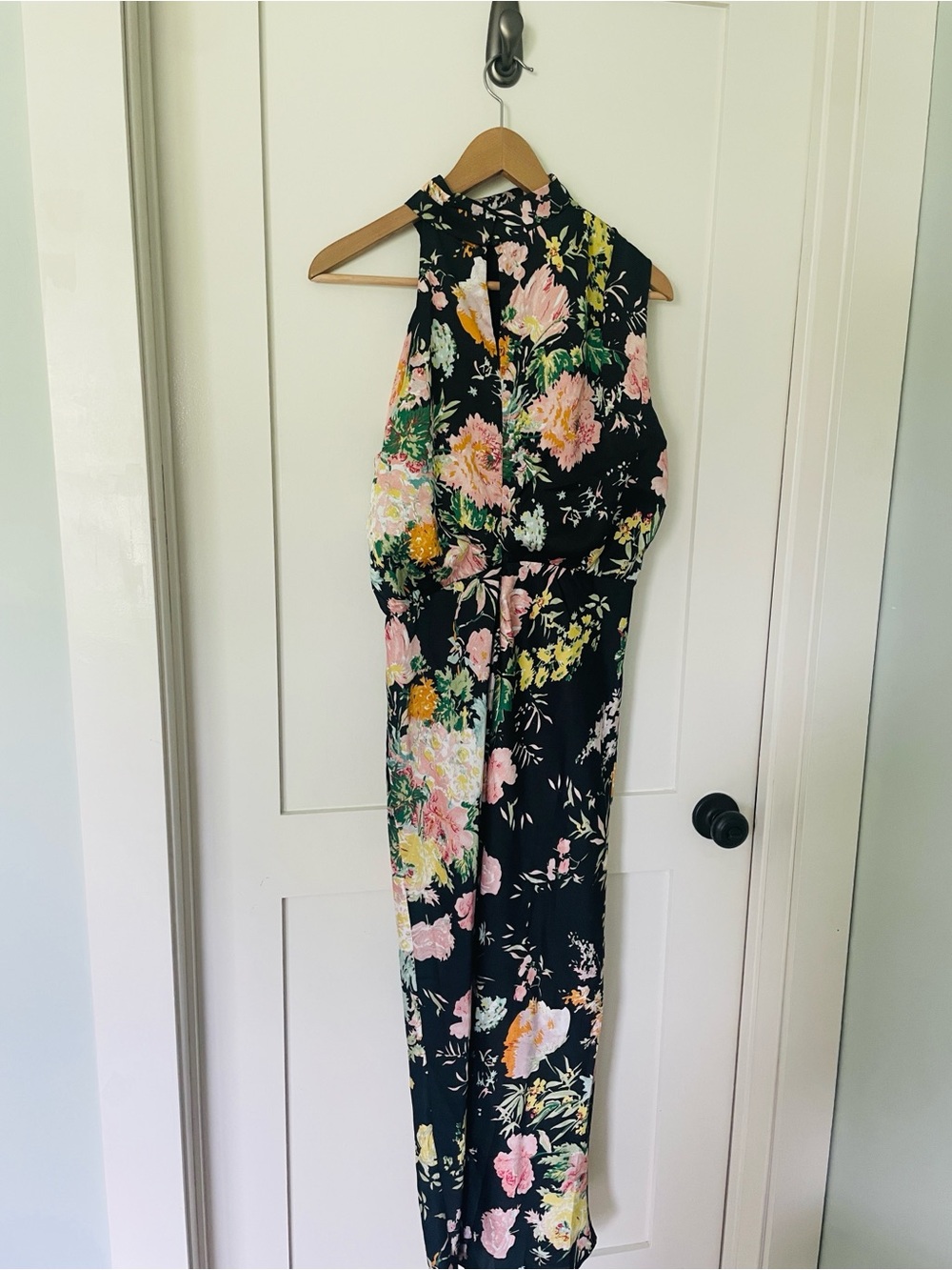 Petal + Pup Anabelle Funnel Neck Satin Midi Dress – Size Large - Picture 3 of 9